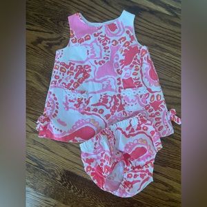 Lilly Pulitzer Baby dress set in size 6-12 months, only worn once